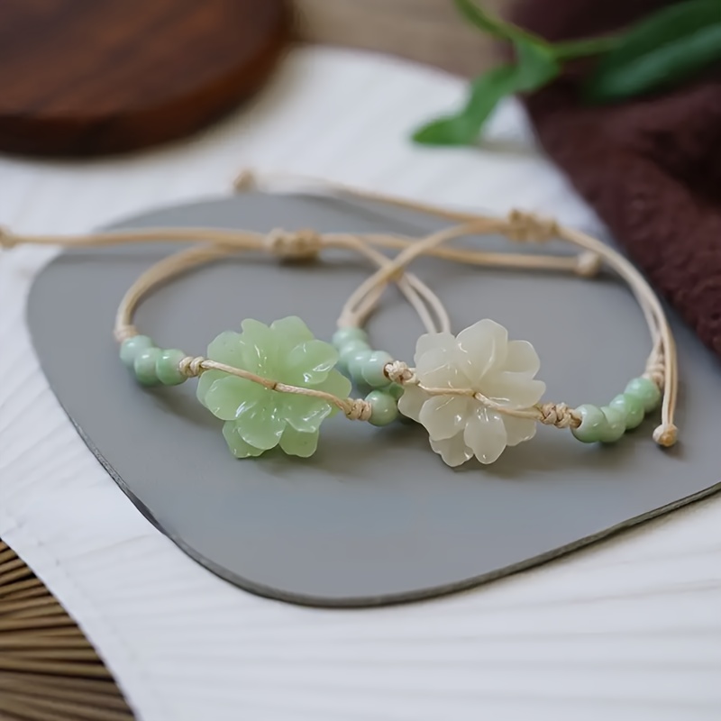 Ceramic Flower Vintage Chinese Ethnic Bracelet
